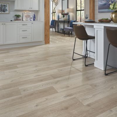 wood look laminate floors in a bright kitchen in OH
